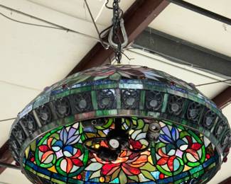 Stain Glass Chandelier Orlando Estate Auction