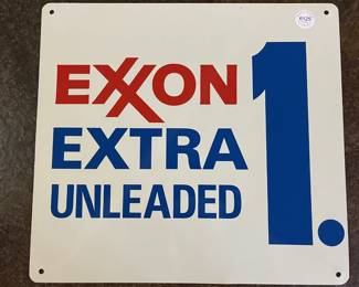 Exxon Extra Unleaded Sign