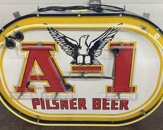 A1 Pilsner Beer Neon