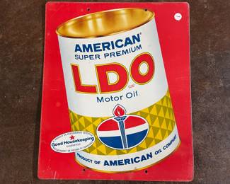 American LDO Motor Oil Sign