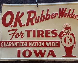 O.K. Rubber Welders Sign