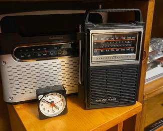 General Electric AM/FM Compact Radio - No 7-2800B, Radio Shack AM/FM Radio - 12-889
