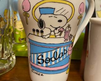 1965 Snoopy, Woodstock & Peanuts Sodas Mug