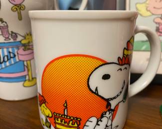 Peanuts & Snoopy Birthday Mug - 1958, 1965