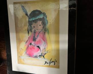 1979 Signed Print "Love Me" by DeGrazia 