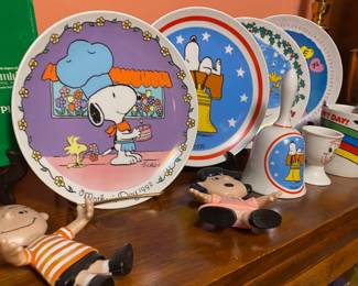 Assortment of Snoopy Collectors Plates