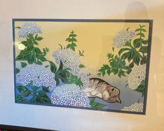 Paper Cut Art "Cat Nap" By Aki Sogabe