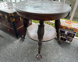 Round table seen previously cannot stress enough the feet are worth the cost, top rough and needs tlc