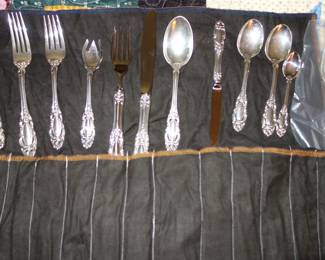 Over 150 pieces of Towle Sterling Flatware in this set.