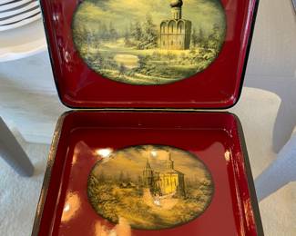 Vintage Russian Fedoskino Lacquer Box