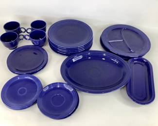 Cobalt Fiestaware Style Dinnerware