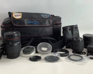 Sigma/Tiffen Lenses & Filters with Camera Bag