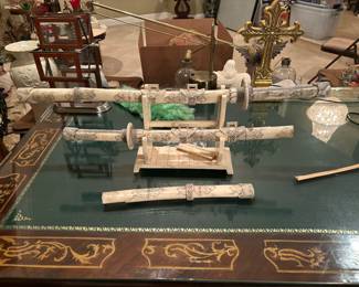 Oriental bone swords $80