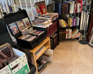 Books $2 small paperback $5 large paperback small hardcover $10 larger hardcover $50 encyclopedia set
Games $2-$10
