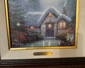 Kincade numbered print. 