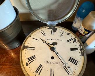 English made Vintage or antique Marine Barrel clock 