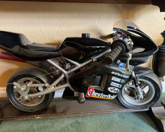Mini motorcycle. Not tested. 