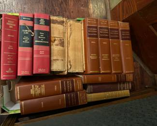 Various law reference books 