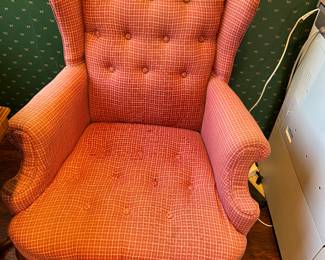 Vintage chair. Could use reupholstering 