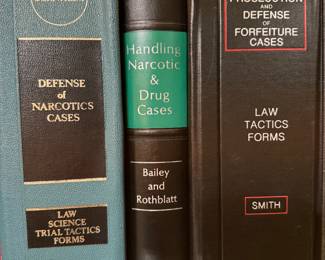 Legal textbooks, code sections and self help books. 