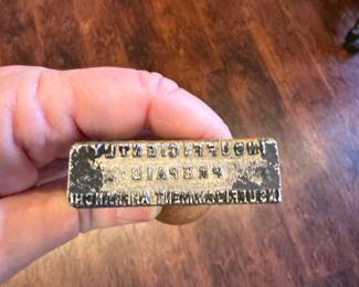 Vintage post office stamp “unpaid” 