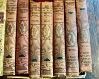 Set of books “The Great European War” . The First World War ; 9 volumes. 