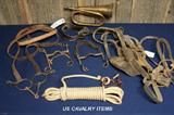 United States US Cavalry Bits, Bridle, Lariat, Trumpet