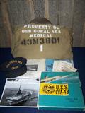 USS Coral Sea Aircraft Carrier Memorabilia
Photographs, Crew Book, Medical Officer's Jacket, etc.
Note: Dr. Thorpen served as Medical Officer on the USS Coral Sea.