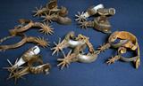 Pairs of Old Cowboy Spurs