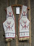 Front of Sioux or Cheyenne Full Size Beaded Plains Indian Vest