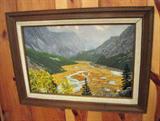 Original oil painting by Gary Keimig, "Dinwoody Canyon"