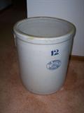 12 Gallon Western crock with broken handles