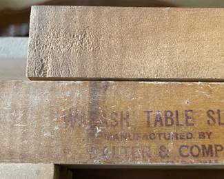 Wabash table slider on the Antique Dining Room Table