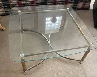 Glass/Brass table