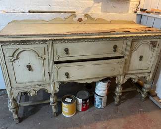 Antique cabinet, needs some tlc