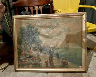 antique oil painting