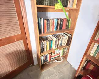 Tall solid wood bookshelf -BOOKS NOT INCLUDED