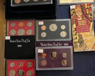 US coin proof sets.