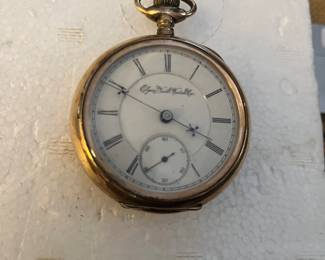 WWII Elgin gold filled pocket watch.