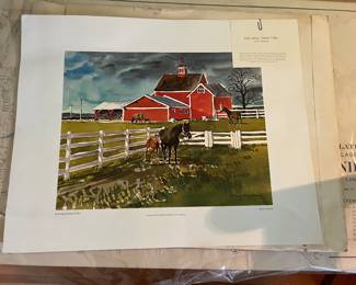 Early spring Genesee Valley signed painting.