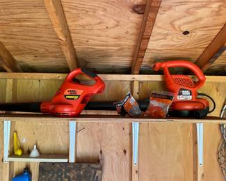 Black & Decker battery operated and electric blowers.