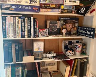 Yankee collectibles, history of Canandaigua books, and south cover books.