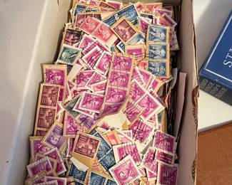 Large quantity of collectible stamps.