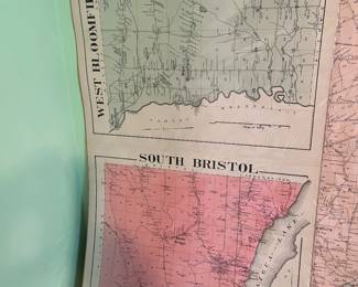 Early maps of South Bristol in West Bloomfield.