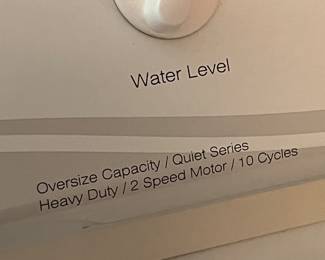 Maytag Electric washing machine details.
