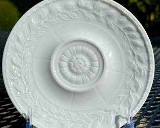 ALL SOLD; 72 pieces of Bernardaud "Louvre" Limoges every day china; pictured is the coffee cup saucer; sells new for $4400.