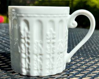 ALL SOLD; 72 pieces of Bernardaud "Louvre" Limoges every day china; pictured is the coffee mug; sells new for $4400.