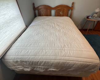 Full Size Bed (Includes mattress, box springs, headboard, Bed frame and mattress pad)