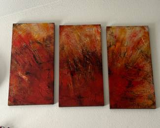 Lynn Kishiyama 3 piece wall art