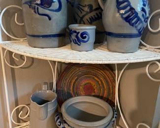 large selection of german pottery 